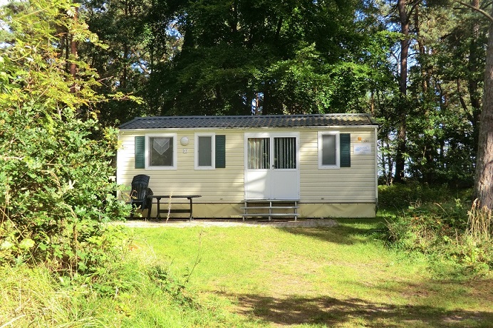 Frontalansicht Mobilheim in Prora